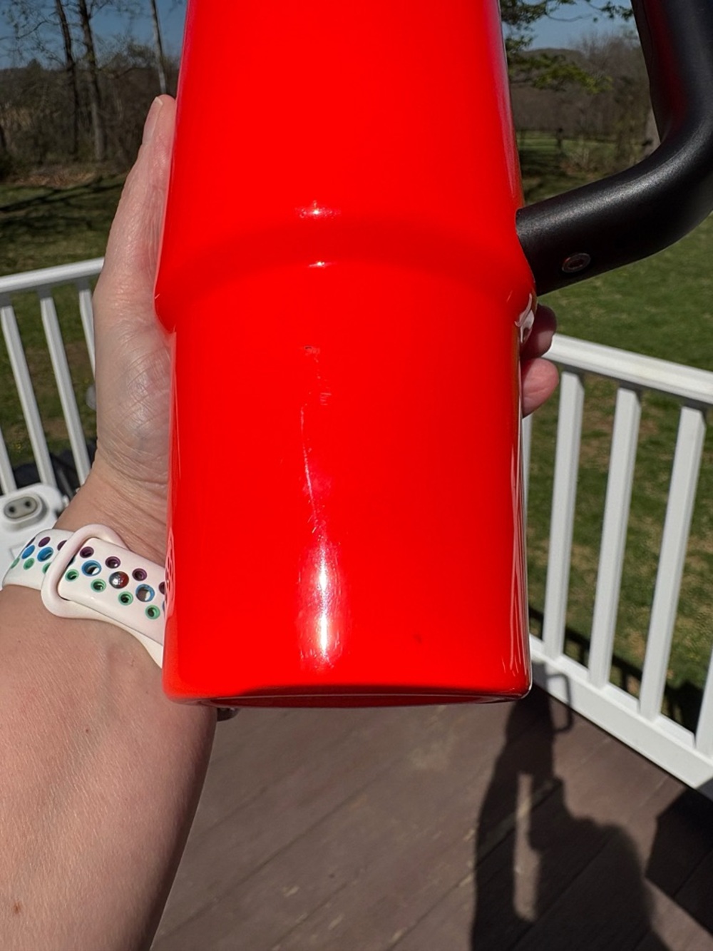 ♥️💖 Stanley Quencher Neon Orange 30 oz Tumbler - Picture 8 of 9